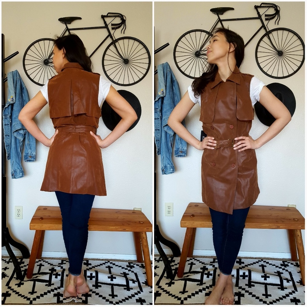 Trench coat vest